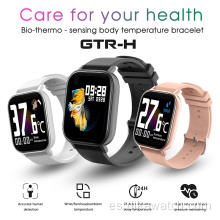 Reloj con monitor de presión arterial y frecuencia cardíaca de temperatura GTR-H